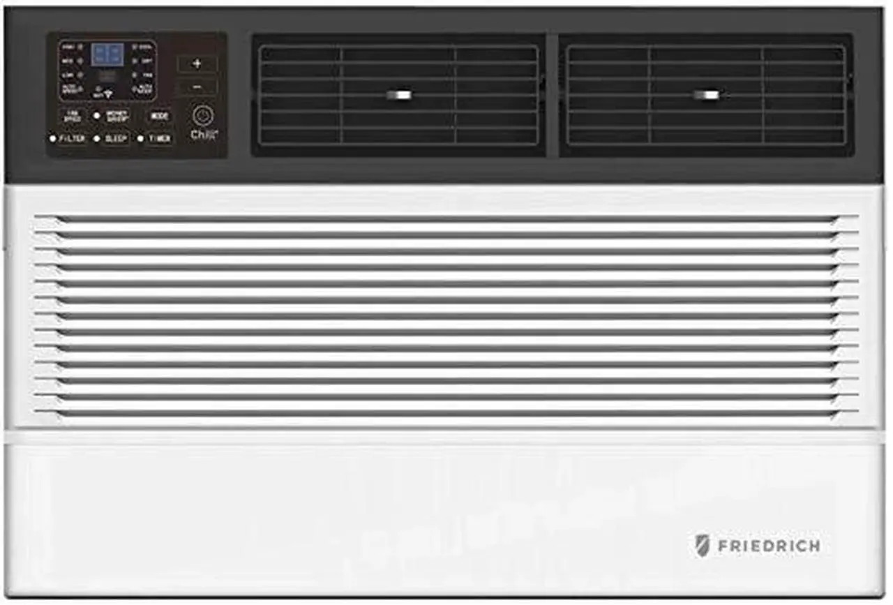 Main image of Friedrich CCW06B10A 20" Chill Premier Smart Room Air Conditioner with BTU Cooling Capacity, Auto Restart, Washable Antimicrobial Air Filter and 3 Speeds in White (6000 BTU)