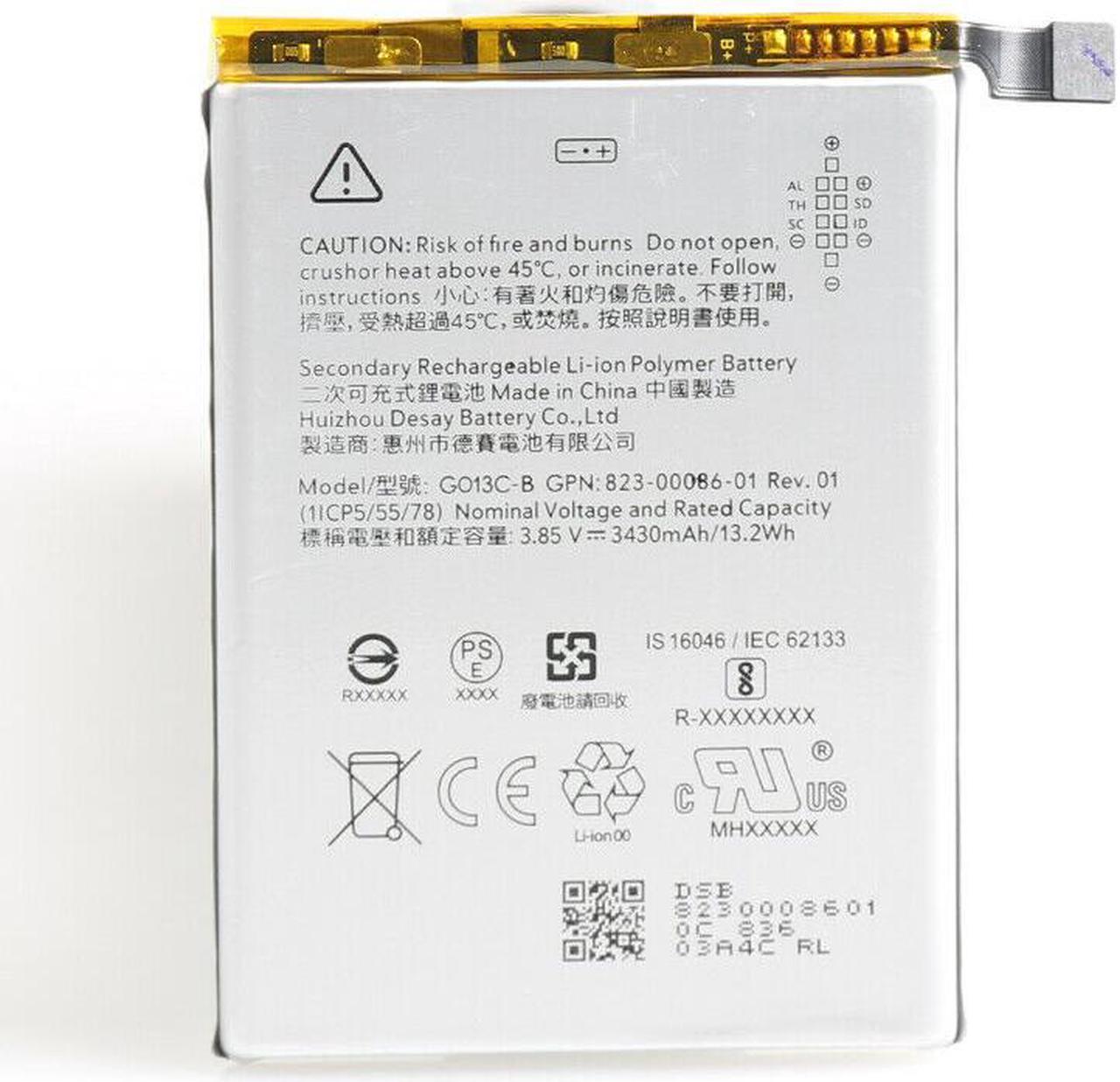 Replacement Battery for Google Pixel 3 Battery, G013A-B 2915mAh