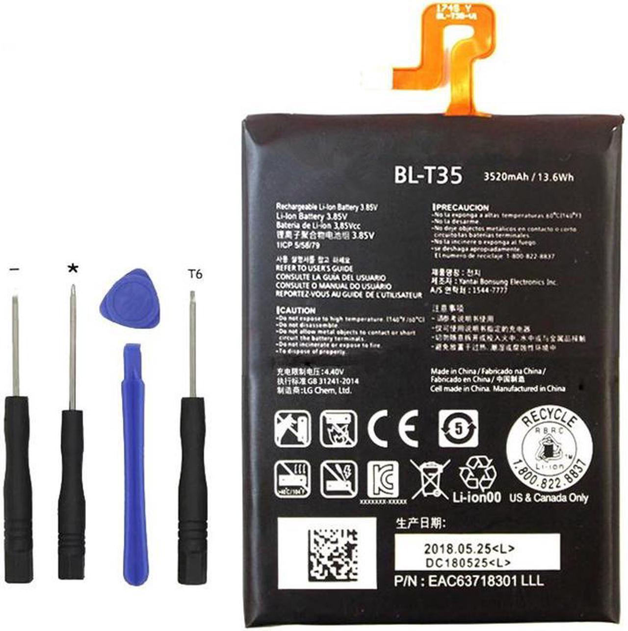 Replacement Battery for Google Pixel 2 XL Battery, BL-T35