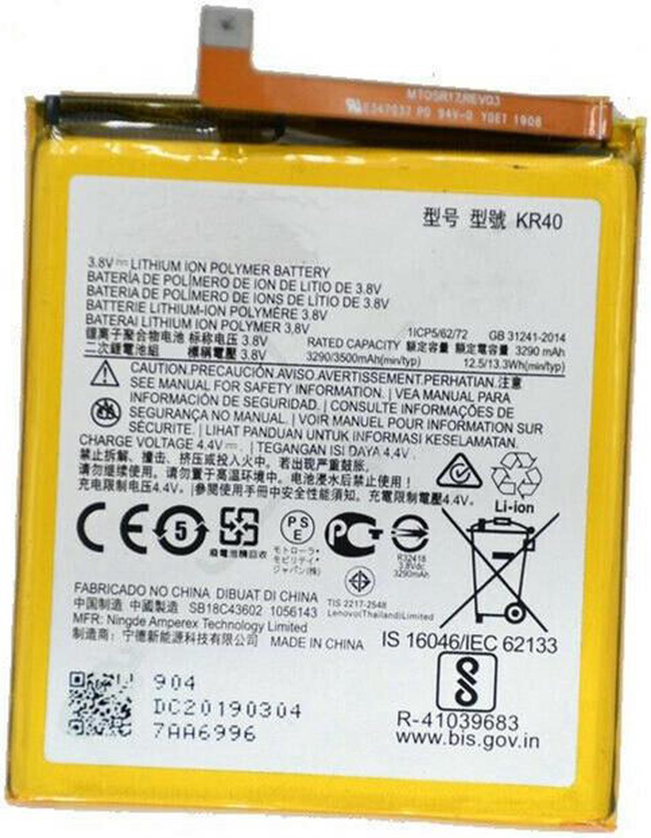 Replacement Battery for Motorola One Vision Battery / One Action Battery, KR40