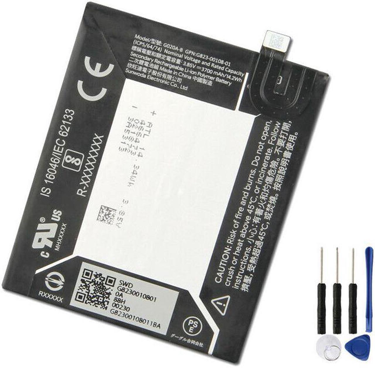 Replacement Battery for Google Pixel 3a XL Battery, G020A-B 3700mAh