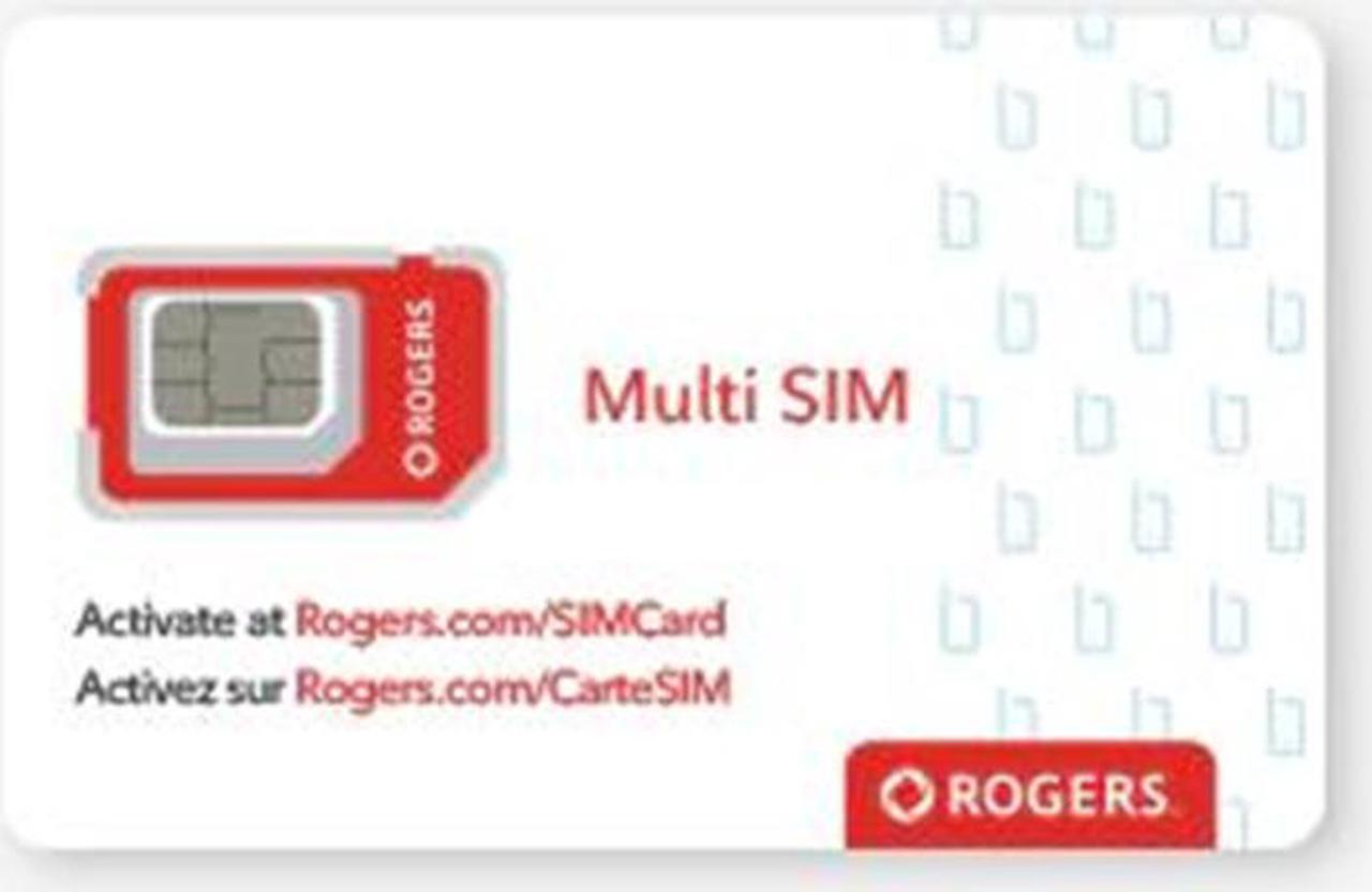 Alt view image 3 of 4 - Rogers Sim Card CANADA 4G LTE Multi Sim Card - Nano Micro Standard 3 in 1 Combo Size