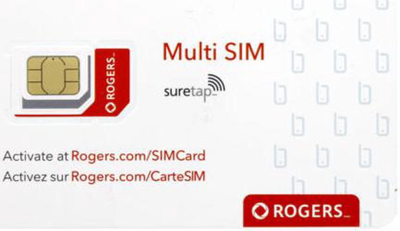 Main image of Rogers Sim Card CANADA 4G LTE Multi Sim Card - Nano Micro Standard 3 in 1 Combo Size