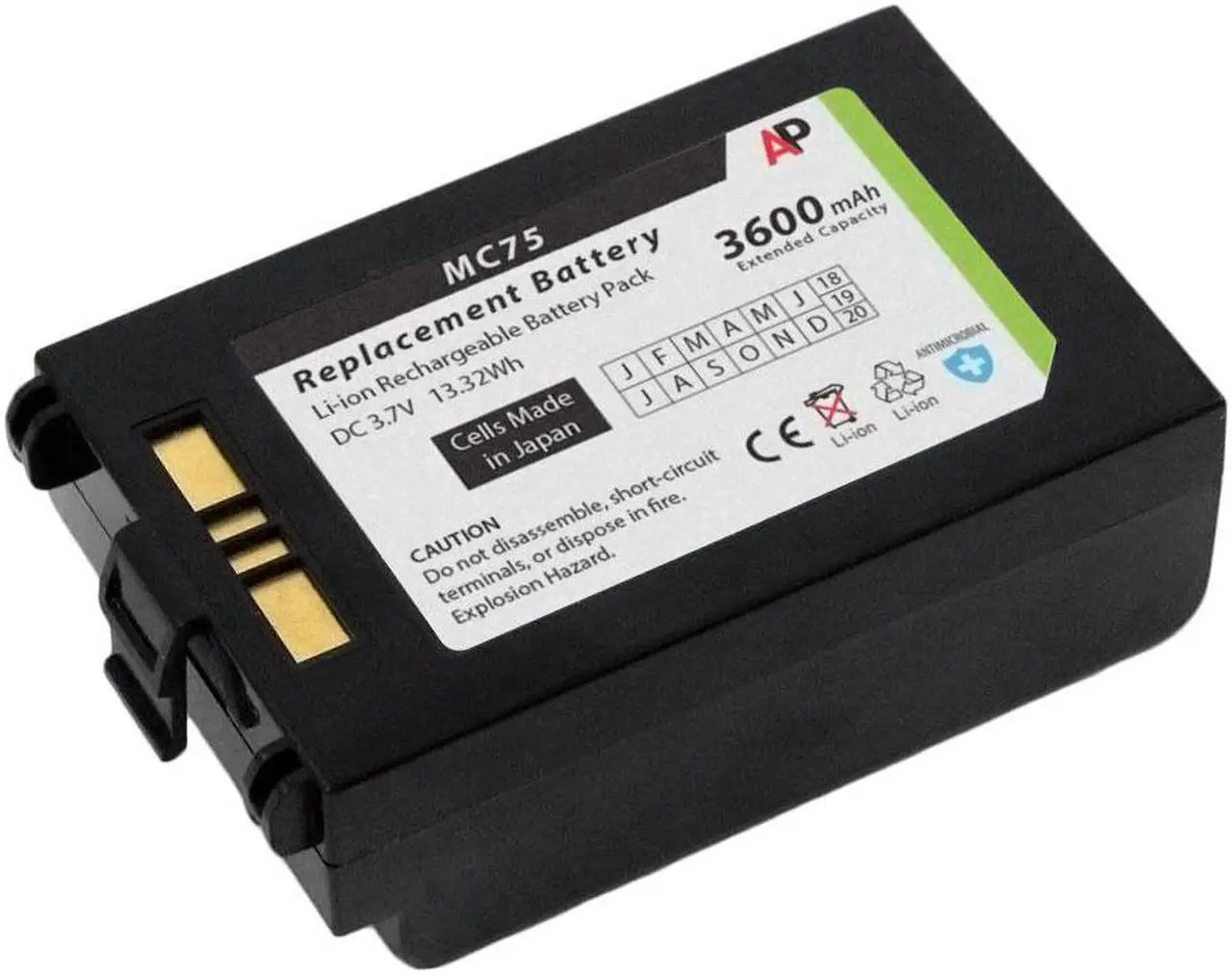 Main image of Replacement Battery for Motorola/Symbol MC75 & MC70 Series. 3600mAh Extended