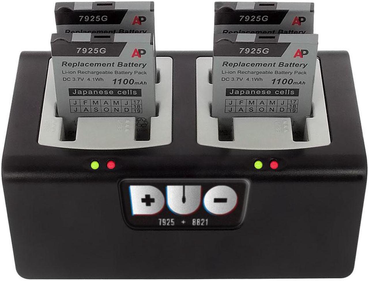 Alt view image 3 of 8 - Duo 4-bay Battery Charger compatible with Cisco 8821 and 7925 batteries. Power Supply included