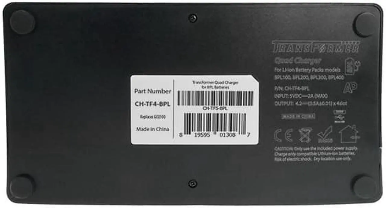 Alt view image 4 of 5 - TransFormer Quad Charger for BPL Batteries: Replaces SpectraLink GCQ100