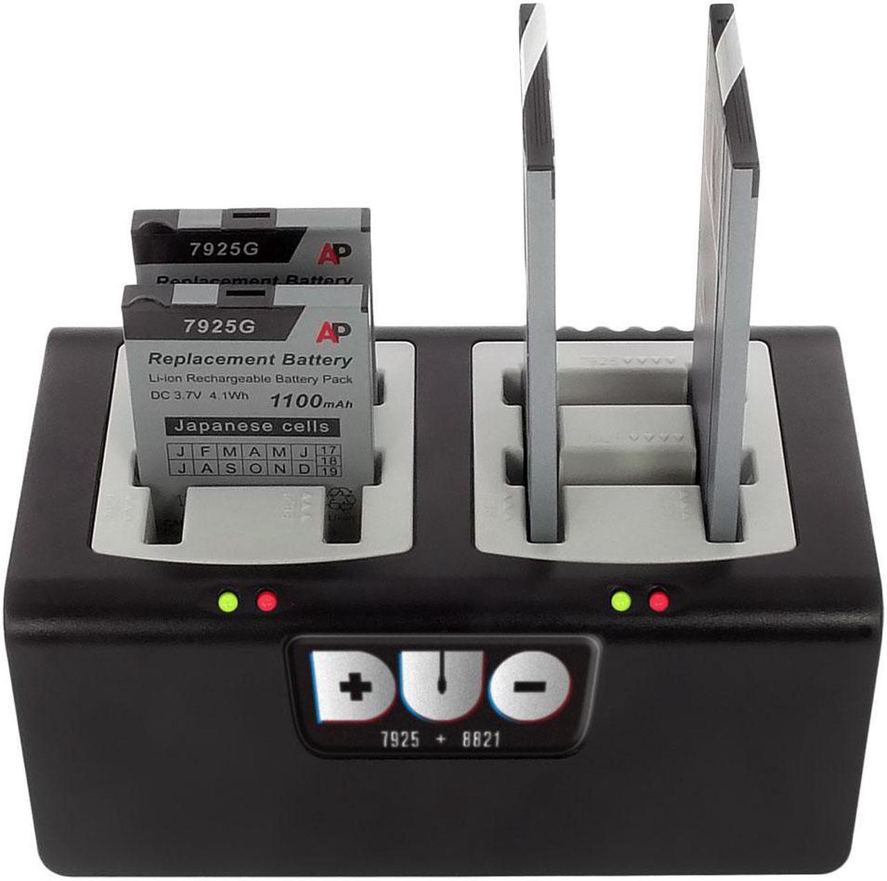 Alt view image 2 of 8 - Duo 4-bay Battery Charger compatible with Cisco 8821 and 7925 batteries. Power Supply included
