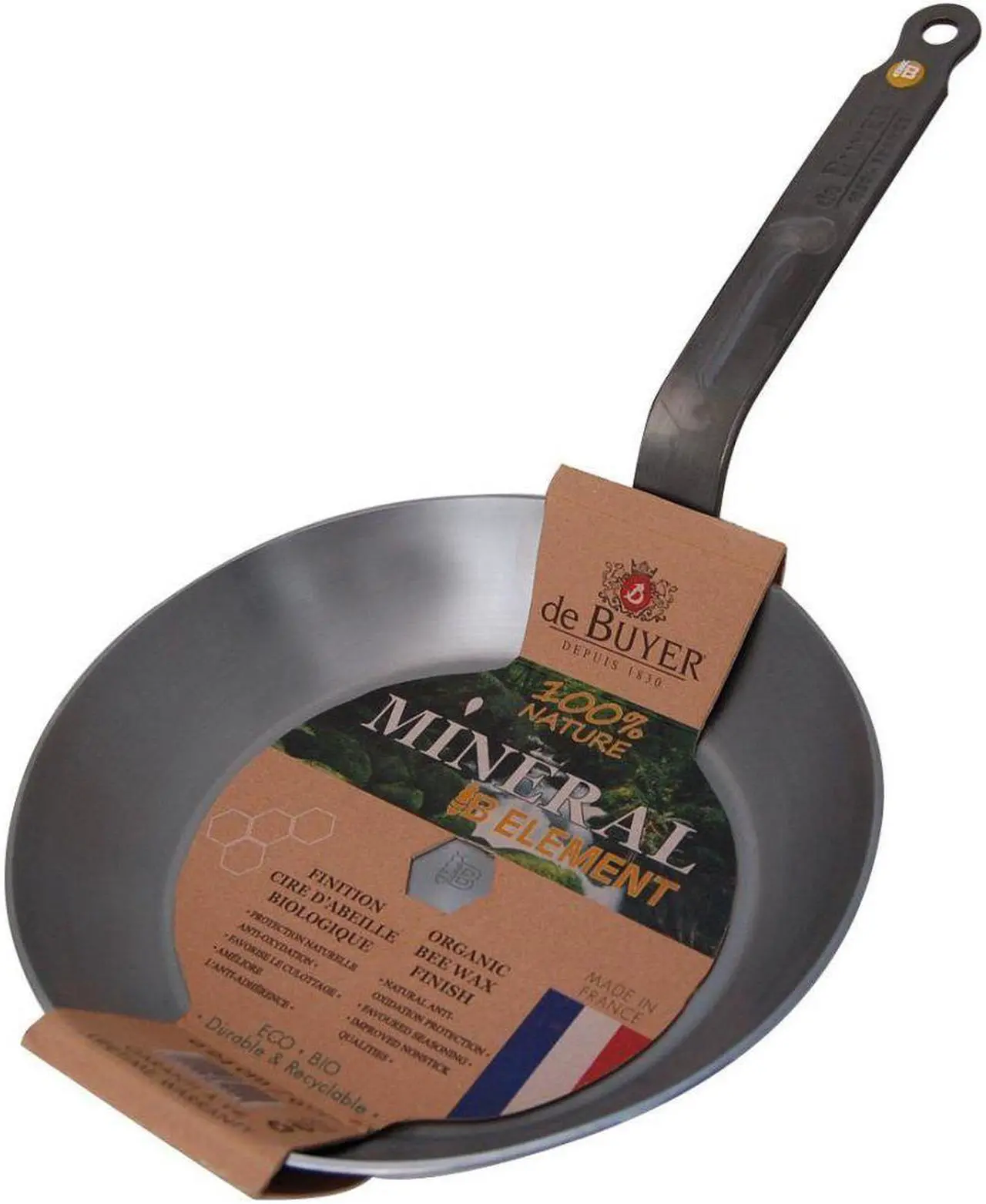 Main image of DeBuyer 5610 Mineral B Element Iron Frypan, Round, 7.9 Inches