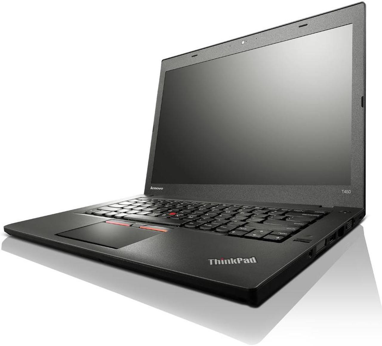 Lenovo ThinkPad T450 14" Notebook PC - Core i5 (5300U) 2.3GHz Dual Core - 128GB SSD - 8GB RAM - WiFi - Windows 10 Pro