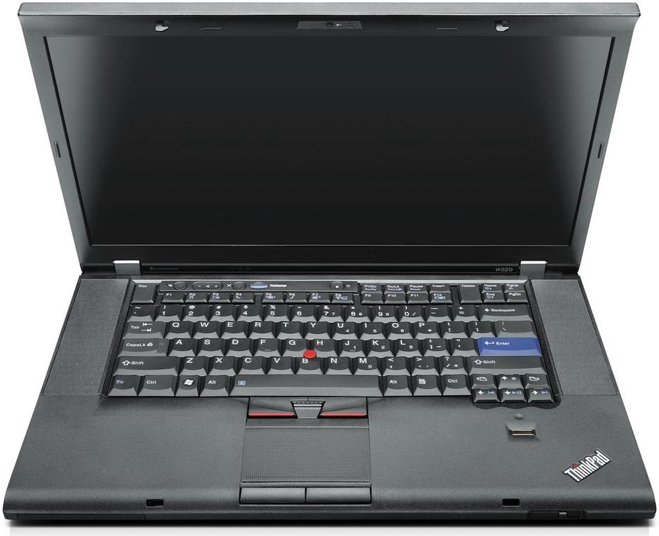 Refurbished Lenovo Thinkpad W520 156 Notebook Core I7 2760qm 24ghz Quad Core 500gb Hdd 0117