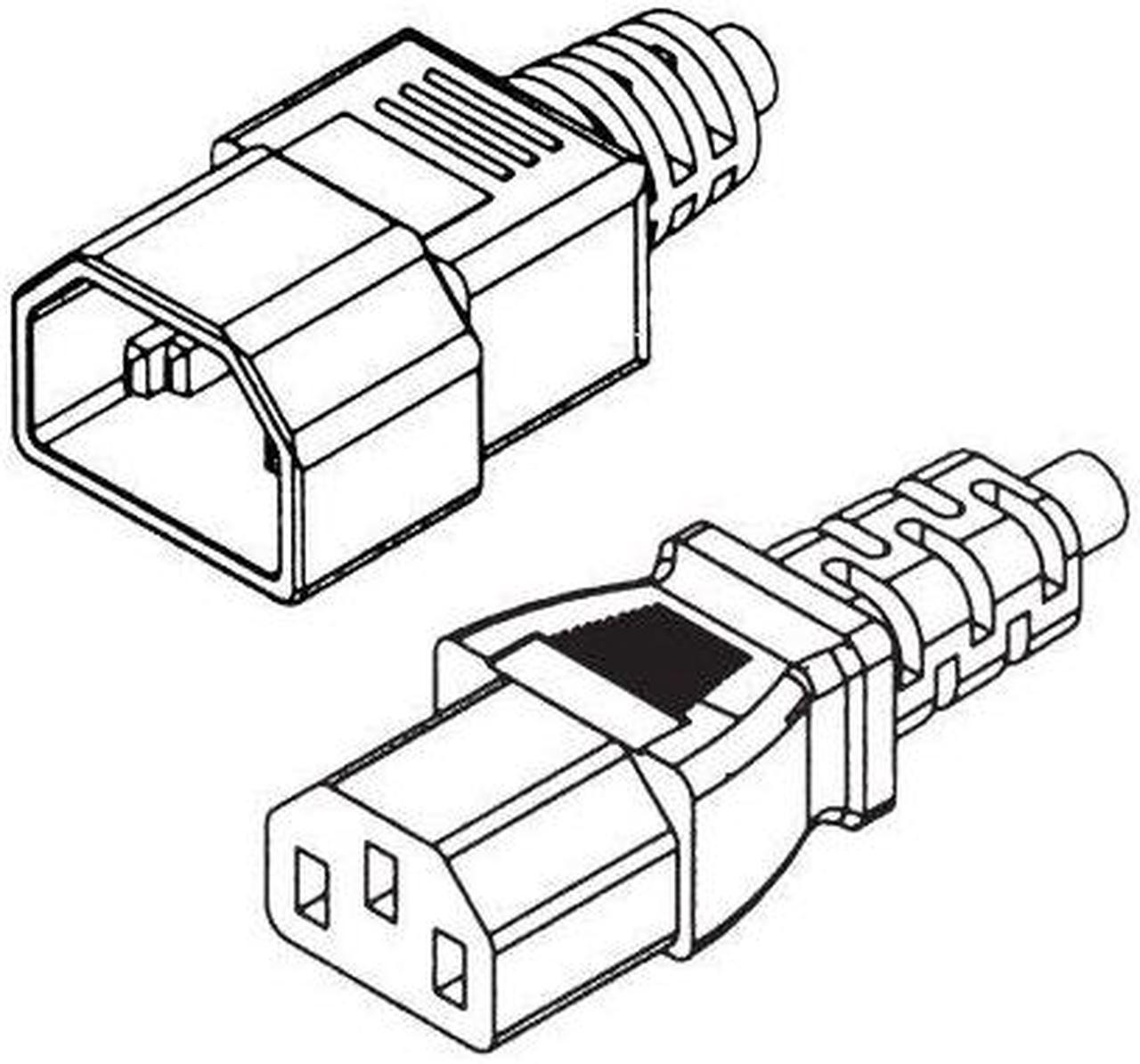 Monitor Power Cable - BK, 6ft