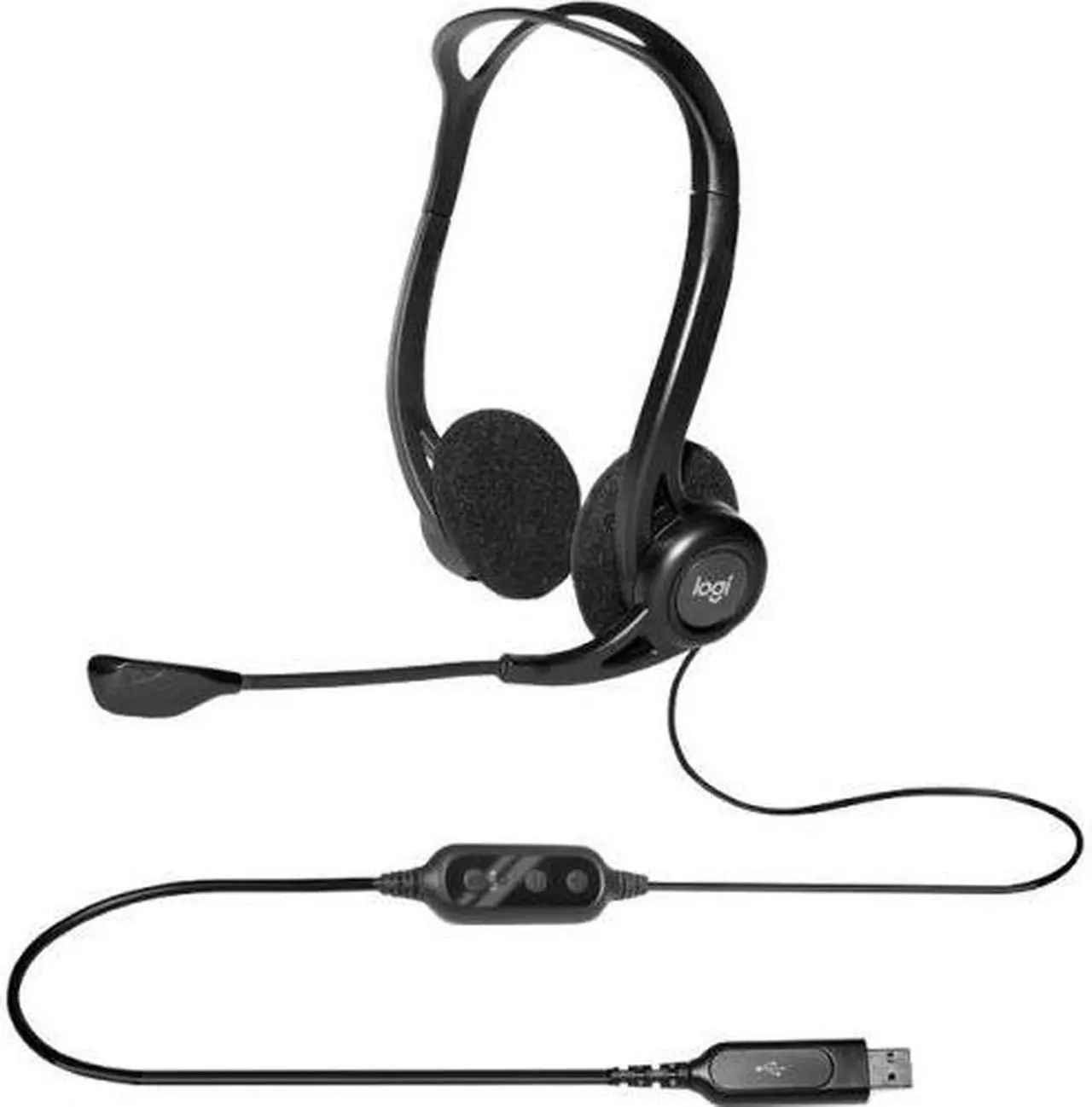 Alt view image 3 of 15 - Logitech 960 USB Headset 981000836