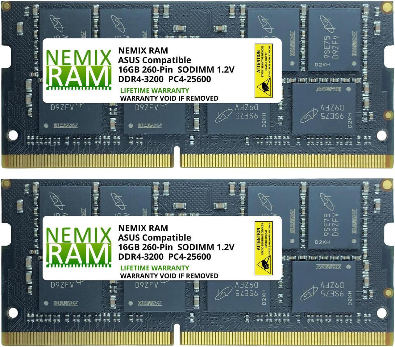 NEMIX RAM 32GB Kit (2 x 16GB) DDR4-3200 SODIMM 1Rx16 Memory for ASUS All-in-One PCs