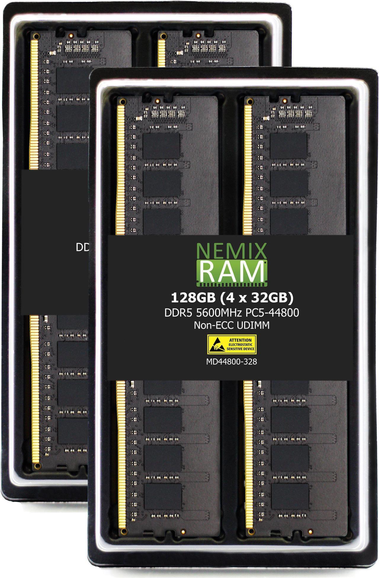 NEMIX RAM 32GB (2X16GB) DDR5 5600MHZ PC5-44800 1Rx8 1.1V 288-PIN Non-ECC Unbuffered UDIMM Desktop PC Memory KIT Compatible with MSI MAG B650 Tomahawk WiFi Motherboard