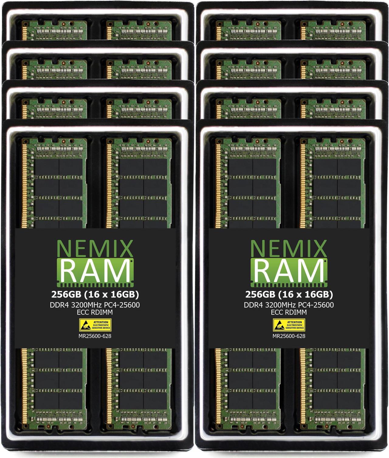 NEMIX RAM 256GB (8X32GB) DDR4 3200MHZ PC4-25600 2Rx8 1.2V ECC RDIMM Registered Server Memory Compatible with THINKMATE GPX-XT6-24S3-8NVLINK GPU-Optimized Servers