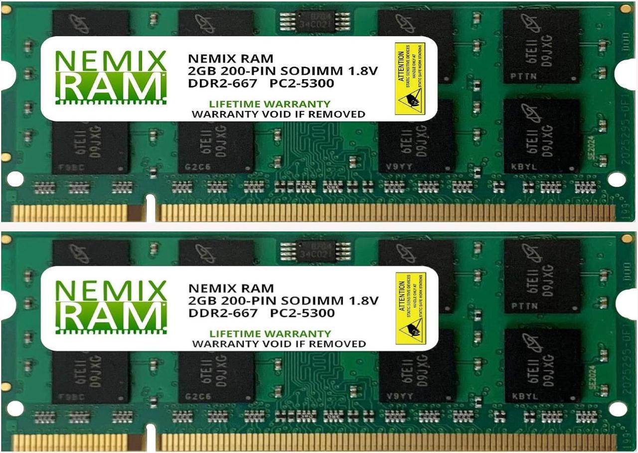 4GB 2X2GB NEMIX RAM Memory for Apple MacBook Late 2007 - Late 2008 & Early 2009