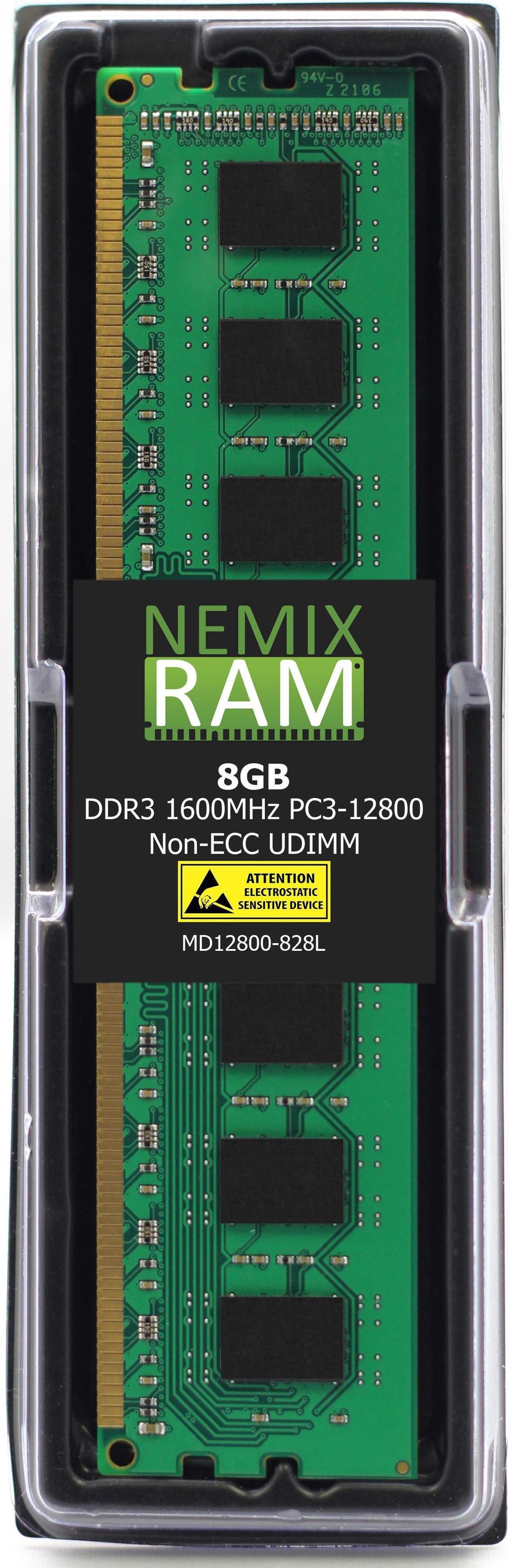 NEMIX RAM 8GB DDR3L-1600 UDIMM for Intel DH67VR