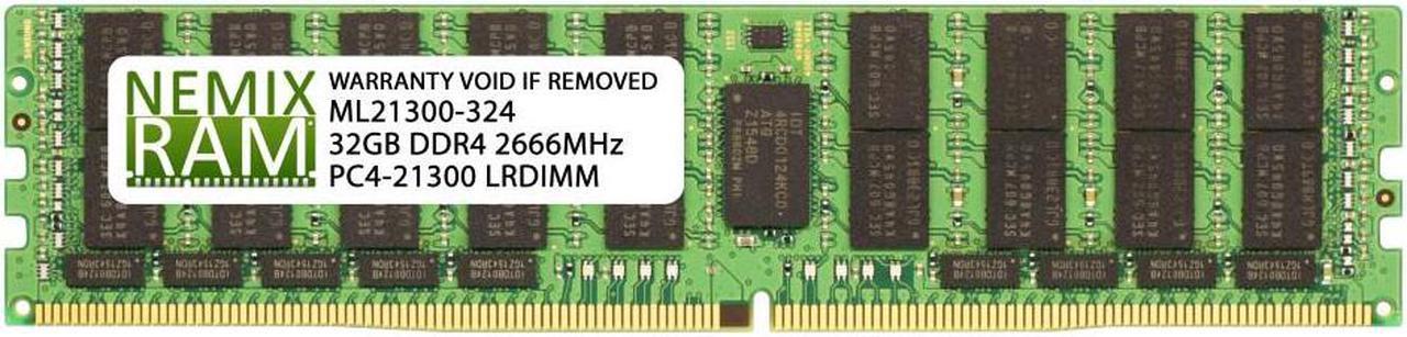 NEMIX RAM 32GB DDR4-2666 2Rx4 LRDIMM for Intel R1208WTTGSR