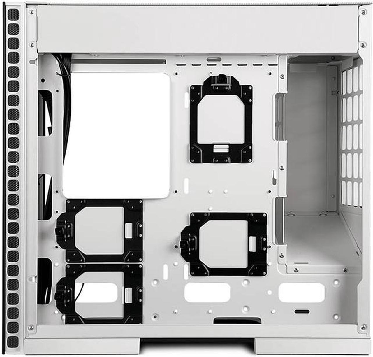 Alt view image 4 of 7 - Geometric Future M6 Cezanne White Mid Tower 12" x11MB /ATX Gaming Case,  4mm Glass/0.8 mm Steel with Vertical Air Duct design, Support 360 Radiator, Vertical GPU Mount, GEO-M6-CEW (PC Case Only)