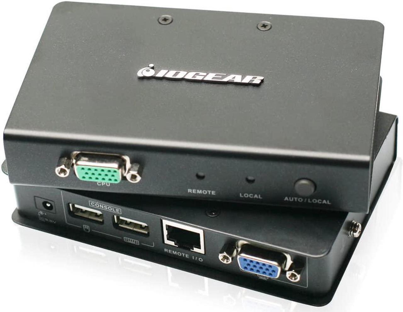 IOGEAR USB 2.0 VGA KVM Console Extender GCE500U (Grey)