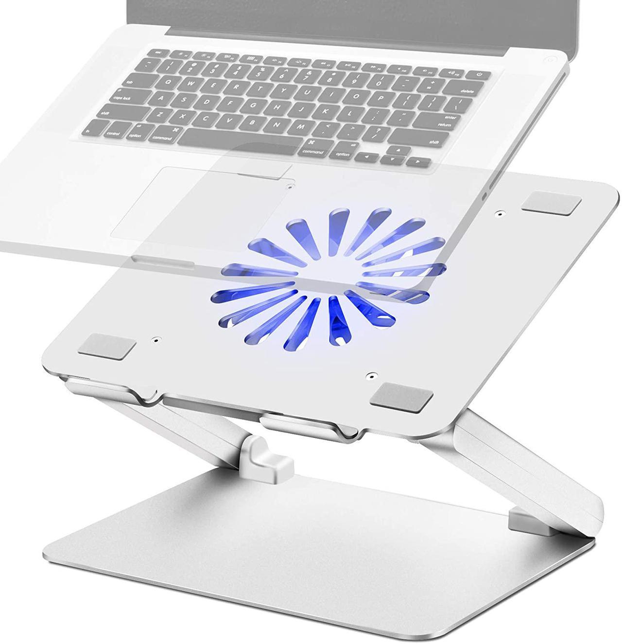 Main image of SOUNDANCE Laptop Cooling Pad with Low-Noise Fan and 3.0 USB Hubs, Ventilated Laptop Cooler Prevent Overheating, Ergonomic Laptop Stand Support Up to 17 Gaming Notebook Computer, Aluminum