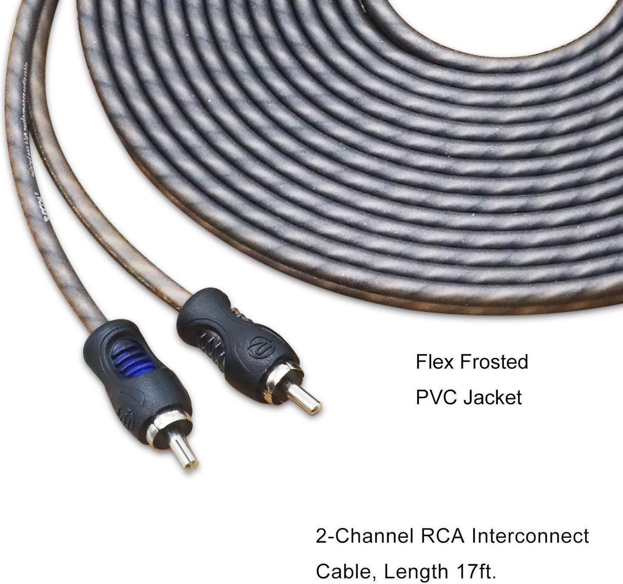Alt view image 5 of 6 - RECOIL RCI217-2 99.99% Oxygen Free Copper 17ft 2-Channel RCA Audio Cable Twisted Pair with Noise Reduction 2 Pack