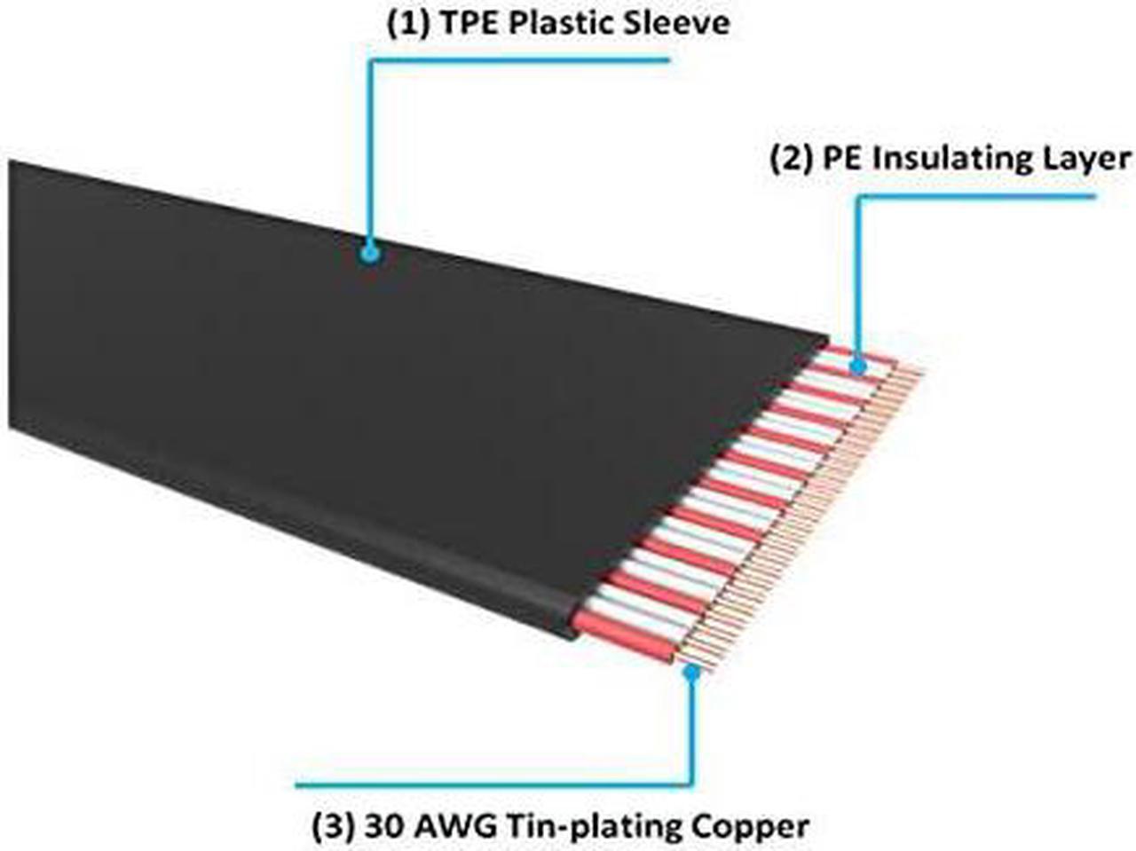 Alt view image 16 of 20 - Thermaltake AC-045-CN1OTN-C1 TT Premium PCI-E x16 3.0 Extender Riser Cable 300mm Graphic Cards - Black
