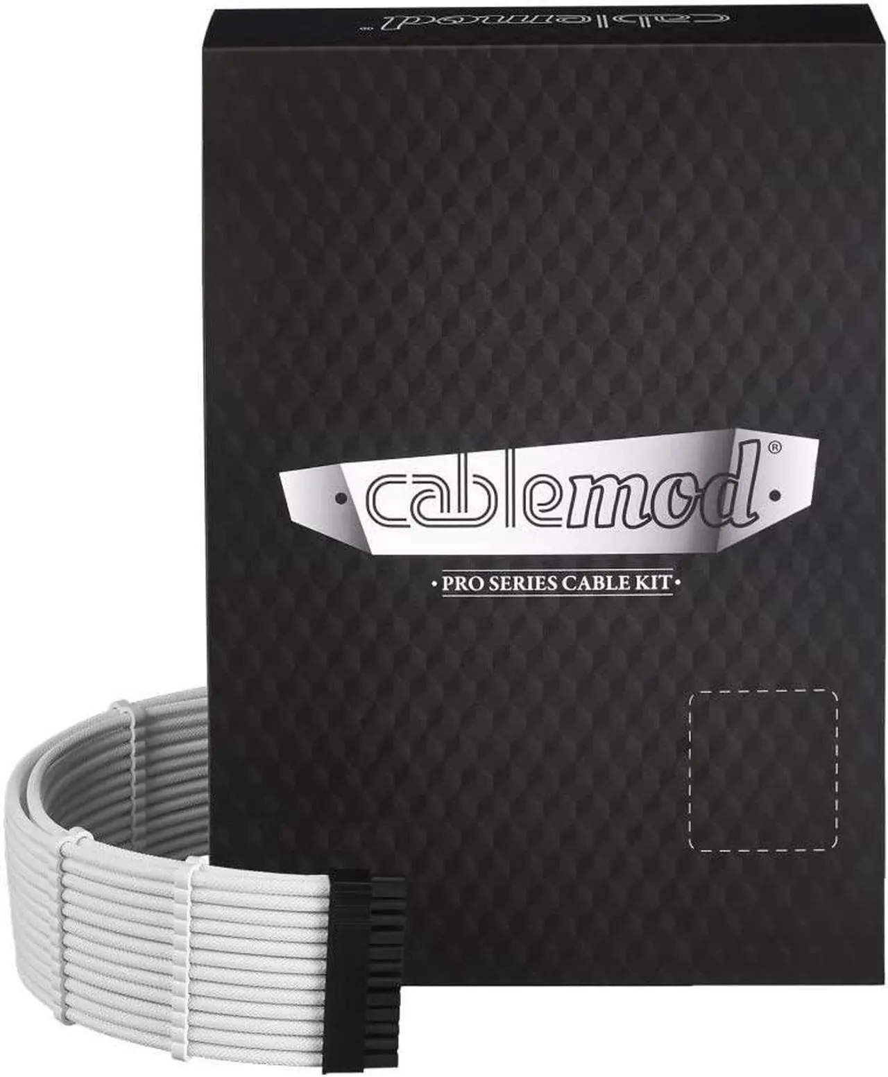 Main image of CableMod C-Series Pro ModMesh Sleeved Cable Kit for Corsair RM Yellow Label/AXi/HXi (White)