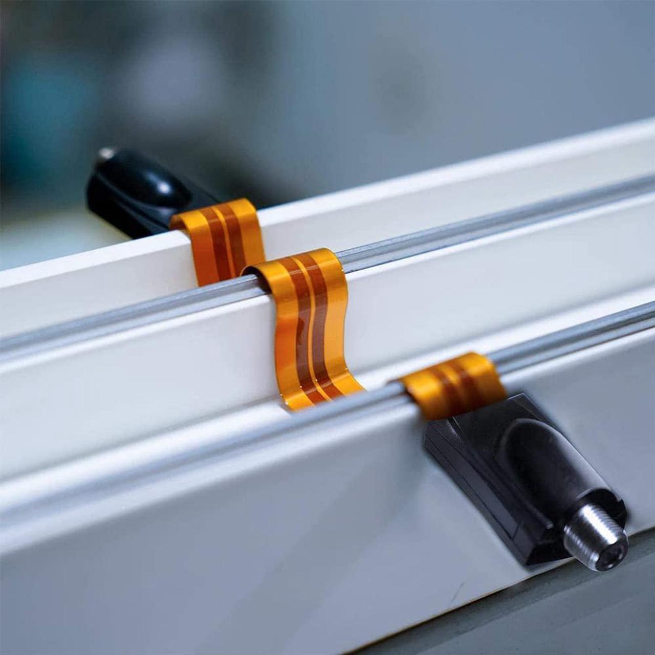 Alt view image 4 of 7 - Flat Coaxial RG6 F Type Jumper Cable for Windows and Doors Coax Cable Compatible with TV Antenna 2 Pack