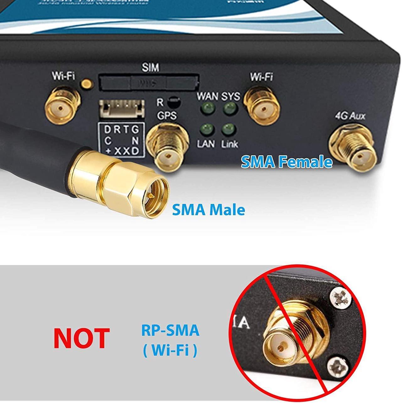 Alt view image 4 of 7 - XRDS -RF 3ft SMA Male to SMA Female Coax Extension Cable, 50 Ohm KMR240 Low Loss SMA Coax Coaxial Cable with SMA Connectors for 3G/4G/5G/LTE/ADS-B/WiFi/RF/Ham/Radio (Not for TV)