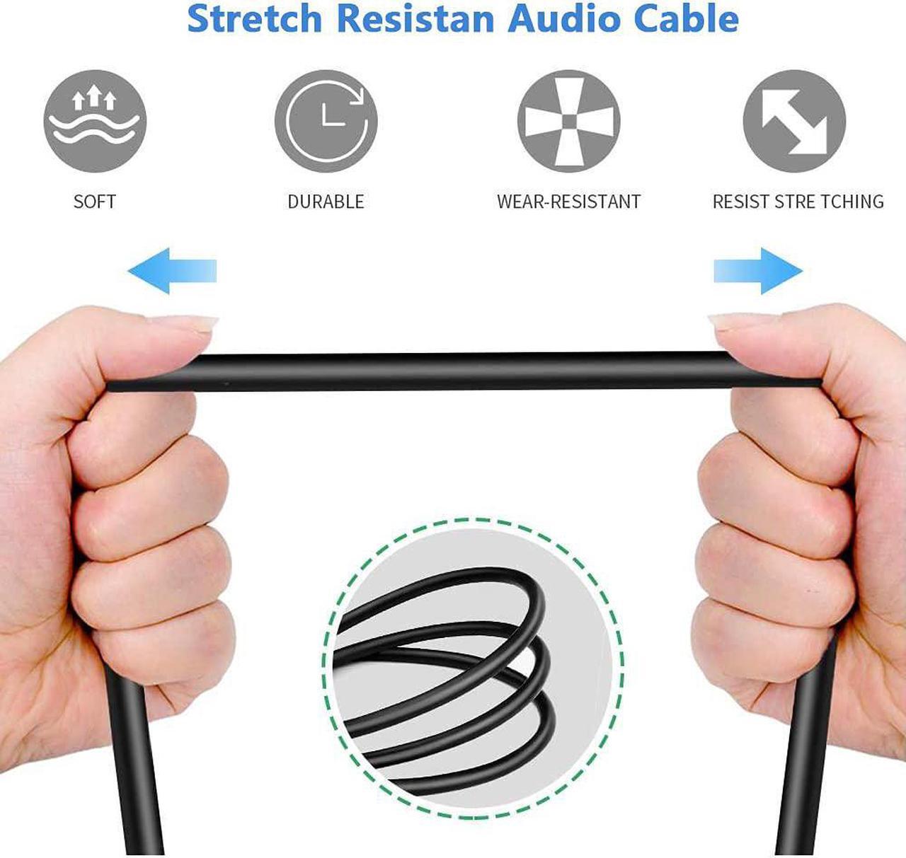 Alt view image 4 of 7 - XLR to 1/4 Cable Balanced XLR Female to 1/4 Female Stereo Audio Adapter 3 Pin Female XLR to Quarter inch TRS Connector Converter Interconnect Cable - 1.6 Feet