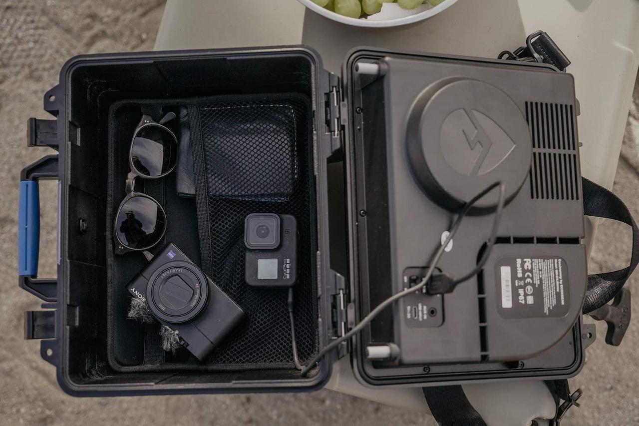 Alt view image 5 of 7 - ECOXGEAR: EcoJourney Bluetooth Speaker with Dry Storage 50+ Hours of Playtime 100% Waterproof IP67 Rugged and Loud(Gray)