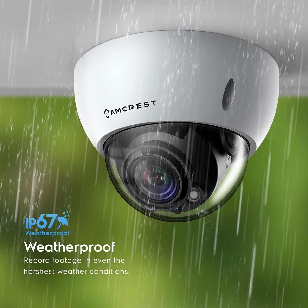 Alt view image 7 of 7 - Amcrest 4K Optical Zoom AI POE Camera, Varifocal 8MP Outdoor POE IP Camera Dome, Face/Human/Vehicle Detection, 2.7mm~13.5mm Lens, IP67, 5X Optical Zoom, (IP8M-VD2893EW-AI)