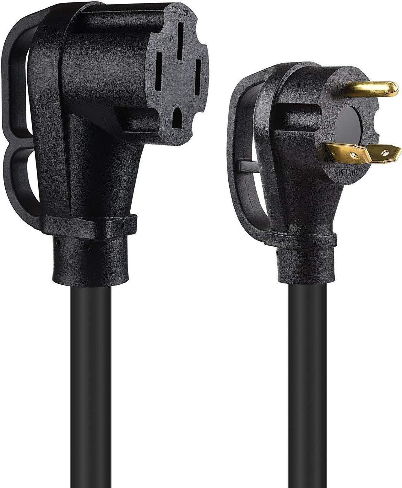 Alt view image 12 of 14 - Cable Matters Angled 50 AMP to 15 AMP RV Adapter (15 AMP to 50 AMP Adapter) NEMA 5-15P to 14-50R30 AMP