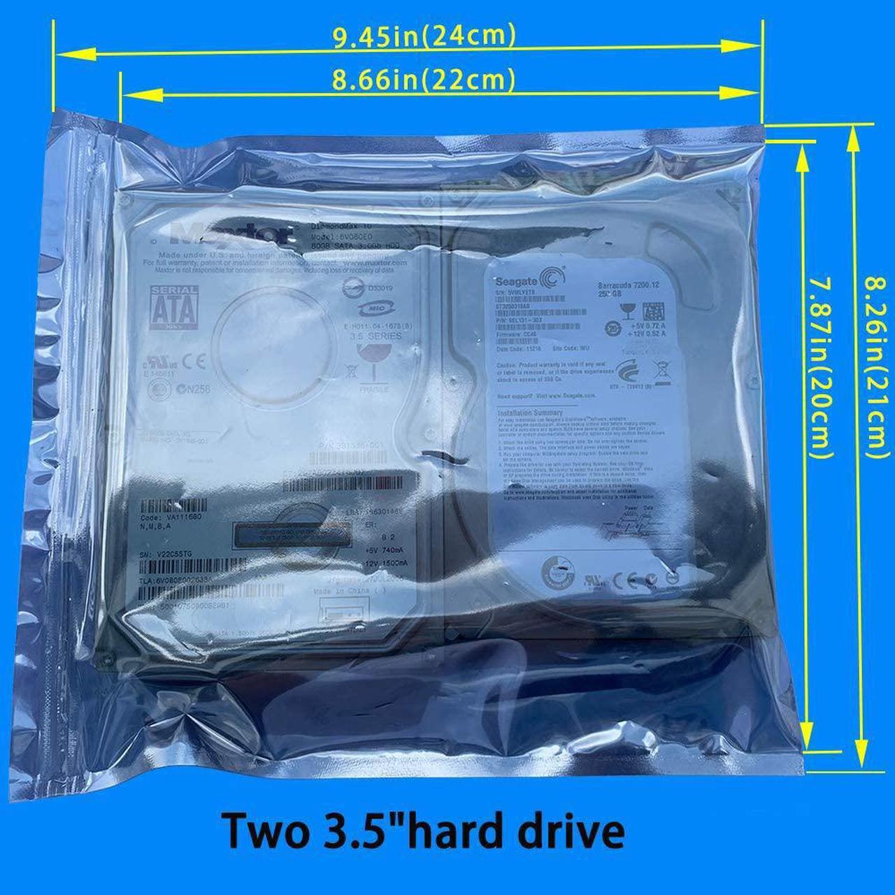 Alt view image 2 of 7 - Hard Drive Carrying Case Storage Organizer Bag Multi-Purpose Universal Carry Pouch Compatible with  WD Elements  2.5 EVA Shockproof Travel Case (Black)