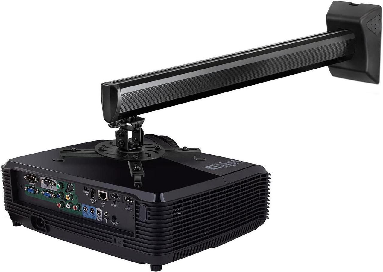 Alt view image 2 of 7 - Mount-It! Projector Wall Mount for Short Throw and Standard Projectors, Universal Projector Bracket Fits Epson Optoma Benq Viewsonic Projectors, 9 in. to 29.5 in. from Wall, 35 Lb Capacity (MI-608)