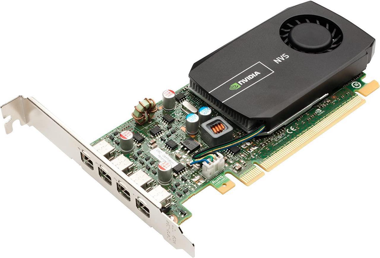 PNY NVIDIA NVS 510 2GB GDDR3 4-Mini DisplayPort Low Profile PCI-Express Video Card VCNVS510DP-PB