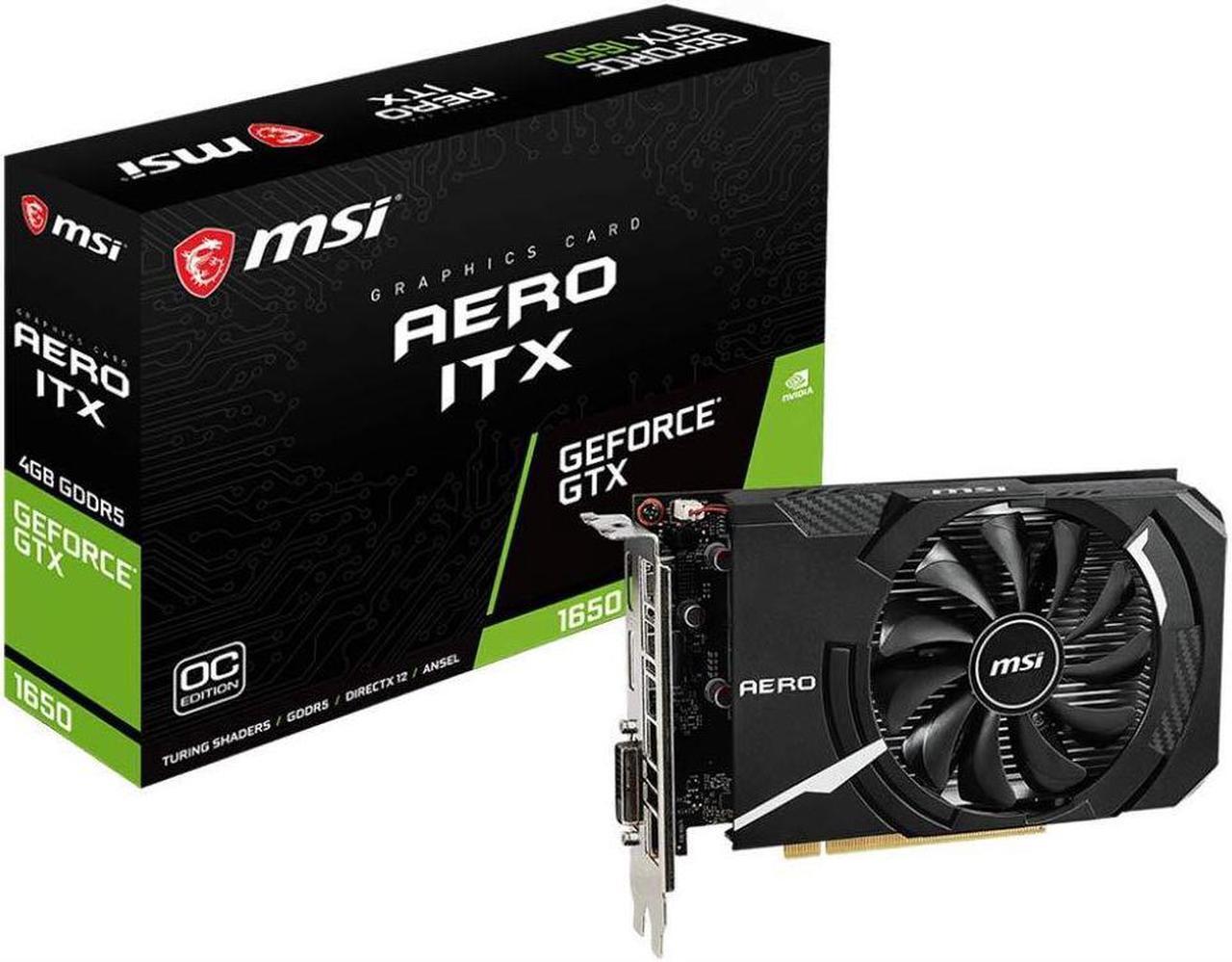 Main image of MSI GeForce GTX 1650 AERO ITX 4G OC Graphics Card [Domestic Authentic Distributor]