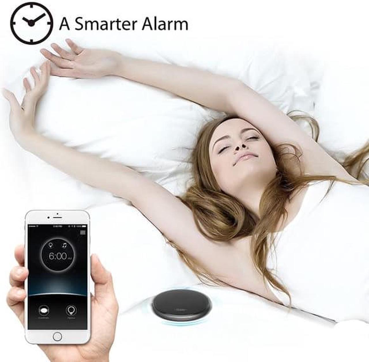 Alt view image 4 of 6 - iLuv SmartShaker 2 Portable Vibrating Bluetooth Alarm Bed Shaker (Black)