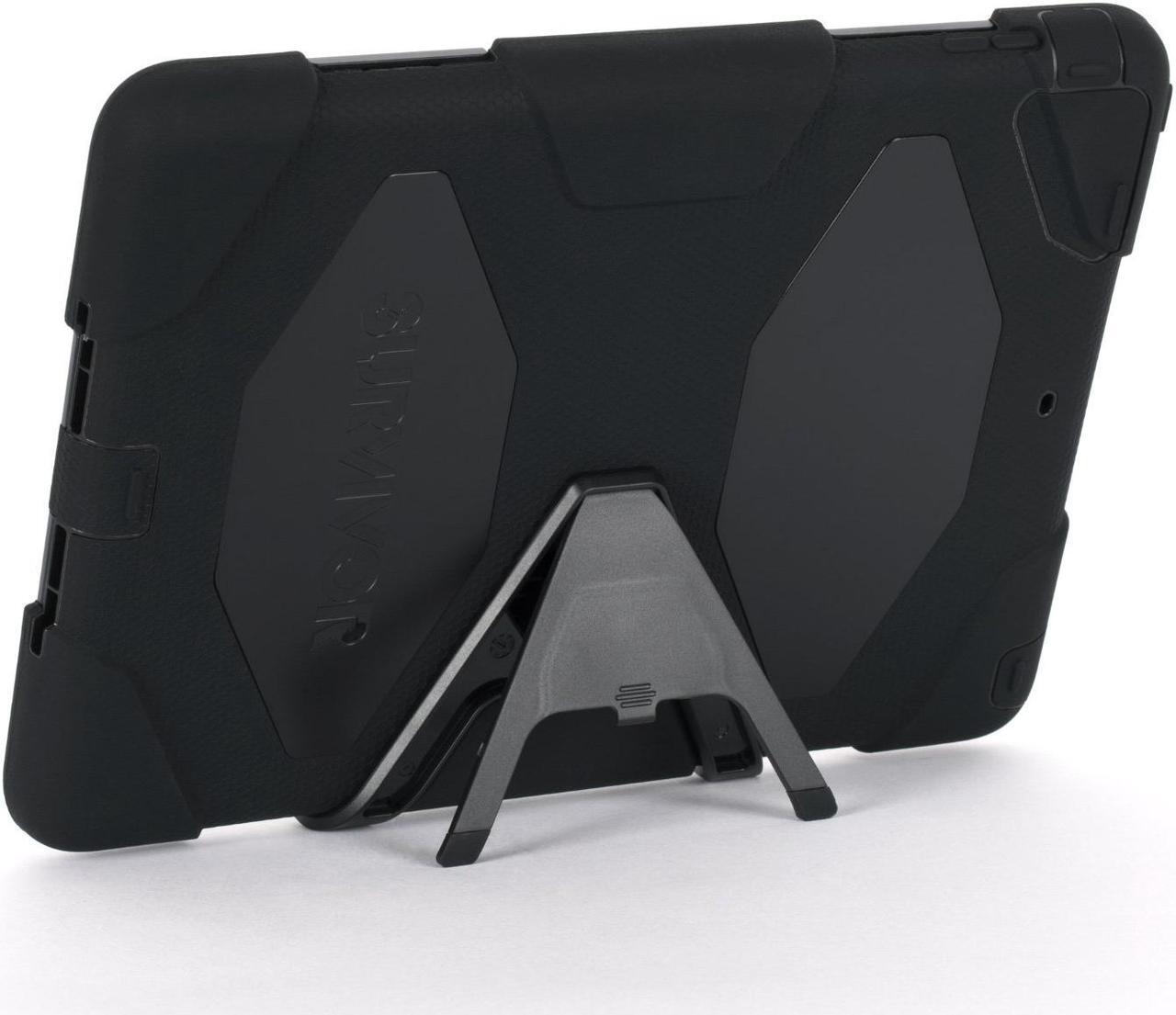 Main image of Griffin Survivor Case for Apple IPad Air, Black, Black, And Black, Retail Packaged (GB36307)