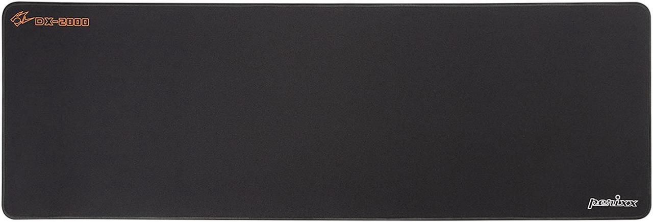 Perixx DX-2000XXL DX-2000 XXL Gaming Mouse Pad, Water Repellent Stitched Edge Cloth Mouse Mat, Black, Extended XXL