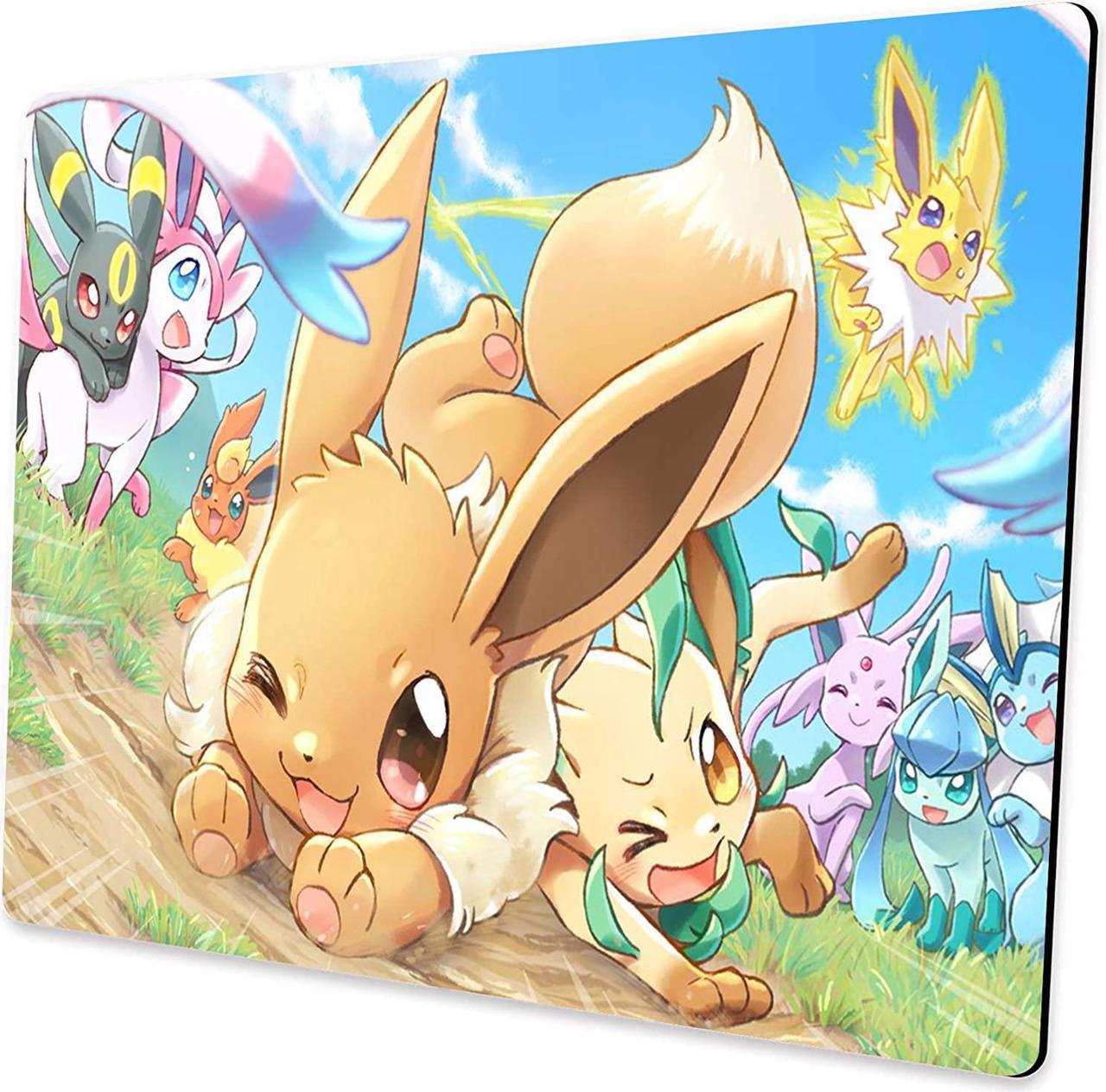 Rectangular Custom Pokemon Mouse Pad, Non-Slip Gaming Mouse Pad for Office and Home Computer Desk