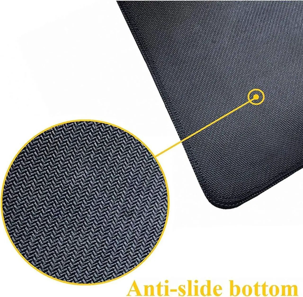 Alt view image 5 of 6 - Japanese Blue and White Wave Gaming Mouse Pad XL Non Slip Rubber Base Mousepad Stitched Edges Desk Pad Extended Large Mice Pad 31.5 X 11.8 Inch
