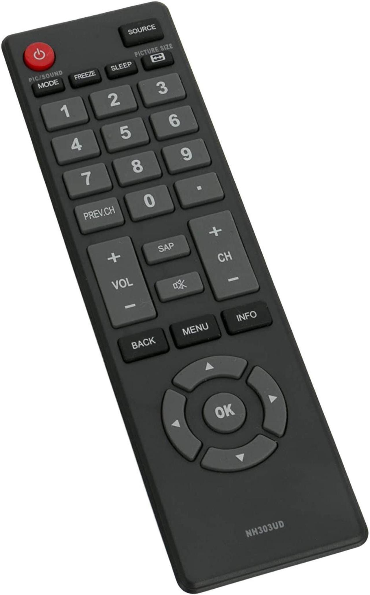 Alt view image 3 of 4 - NH303UD Replaced Remote fit for Emerson TV LE391EM4 LF320EM4A LF391EM4 LF461EM4 LF320EM5S LE240EM4 LE320EM4 LF320EM4 LF501EM4 LF461EM4 LF501EM4 LF501EM4F LE240EM4 LE290EM4 LE320EM4 LF320EM4 LF320EM