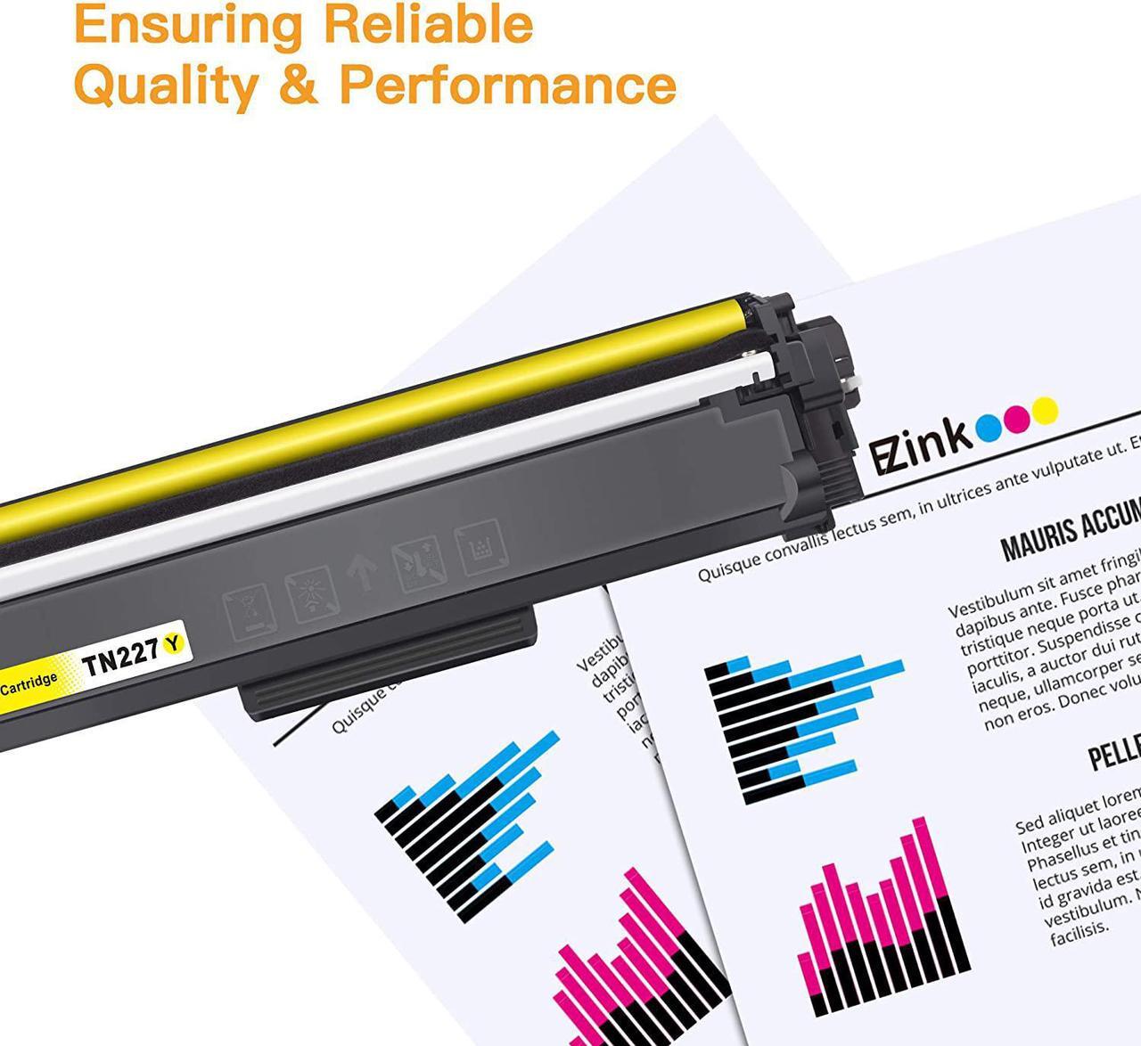 Alt view image 6 of 6 - E-Z Ink (TM) Compatible Toner Cartridge Replacement for Brother TN227 TN227BK TN-227 TN223 compatible with MFC-L3750CDW HL-L3210CW HL-L3290CD HL-L3230CDW Printer (Black, Cyan, Magenta, Yellow, 4 Pack)