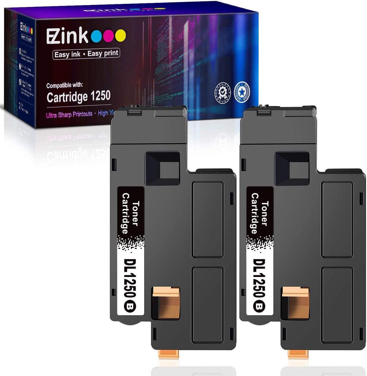 E-Z Ink (TM Compatible Toner Cartridge Replacement for Dell 1250 810WH High Yield to use with C1760nw C1765nf C1765nfw 1250 1250c 1350cnw 1355cn 1355cnw Laser Printer (Black, 2 Pack)