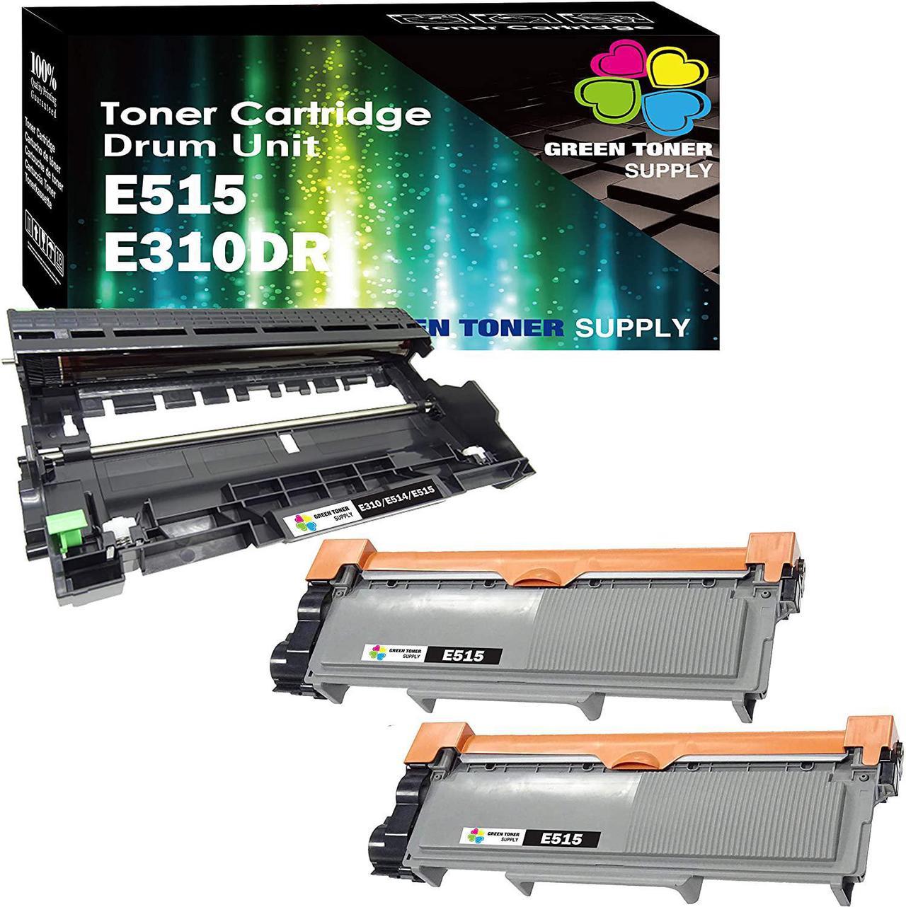 Green Toner Supply (TM) Compatible Dell Toner (PVTHG, 593-BBKD, 593-BBKE, WRX5T) [High Yield 2600 Pages] E310dw, E514dw, E515dw, E515dn Black Laserjet Toner Cartridge