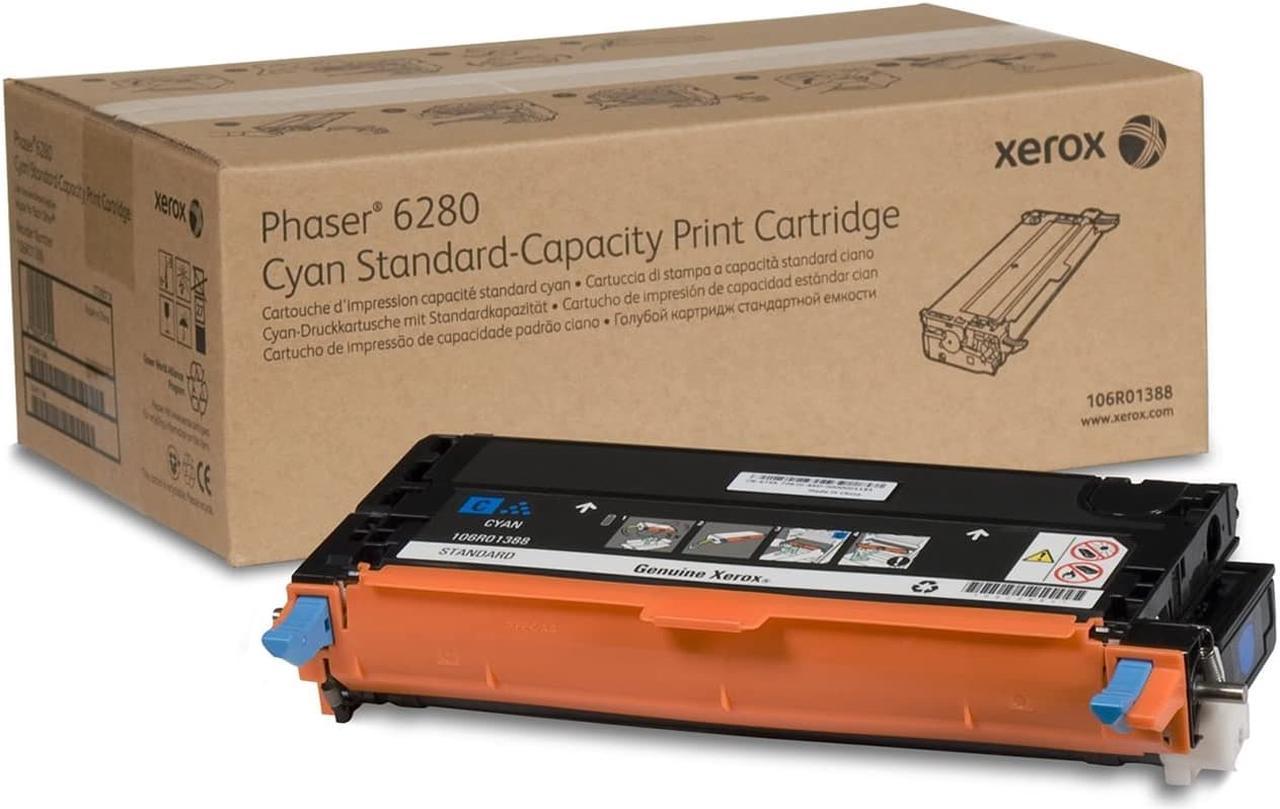 Xerox Phaser 6280 Cyan Standard Capacity Toner Cartridge (2,200 Pages) - 106R01388