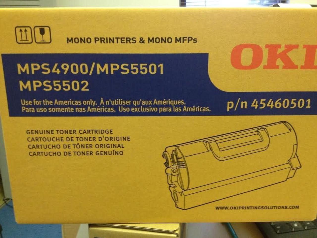 OKI Data MPS4900 MPS5501 MPS5502 Toner Cartridge P/N 45460501