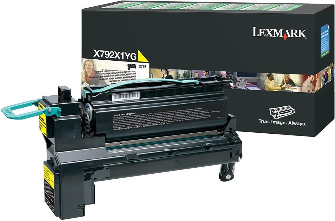 Lexmark, LEXX792X1YG, X792X1CG/KG/MG/YG Toner Cartridges, 1 Each